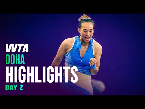 Day 2 in Doha featuring Zheng, Andreeva, Navarro, and more | WTA Match Highlights