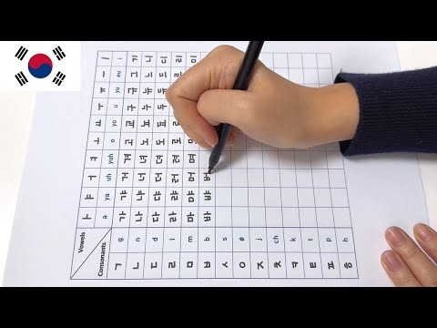 How to Write and Read Korean Alphabet (Hangul)🇰🇷 | 10 minutes | Learn Korean [Free worksheet]