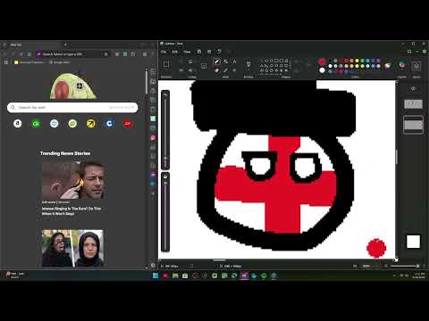 making a background: countryballs