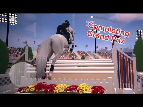 Completing Grand Prix with Casper!!! *equestrian the game*