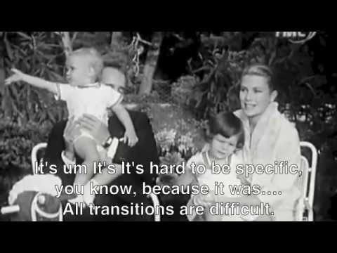Princess Grace and Prince Rainier with children-English subtitles
