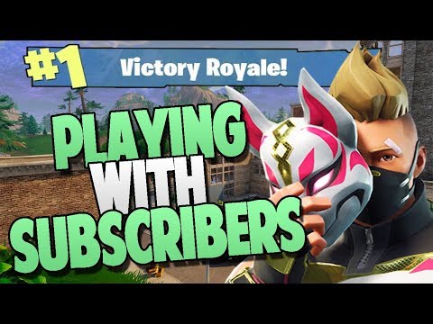 Fortnite Battle Royale // PLAYING WITH SUBSCRIBERS // Xbox One // Fast Builder // Wins: 555+ //