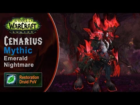 [LGN] Cenarius, Mythic Emerald Nightmare, Restoration Druid PoV (Game Sounds Only)