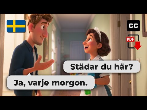 Easy Swedish Conversation – 🧹 Chatting with the Cleaning Lady (A2–B1)