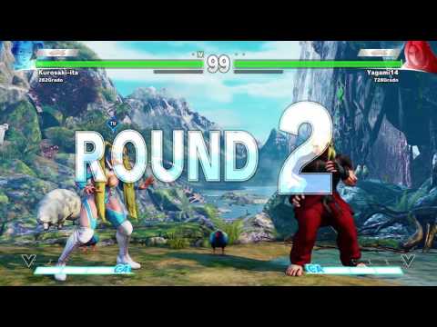 SFV Beta 2 Online Match Kurosaki (R.Mika) VS Yagami14 (Ken)