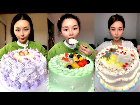 The most delicious Cream Cakes​ | Yummy ASMR Chinese Mukbang Cake | Eating  Cake Eating Challenge