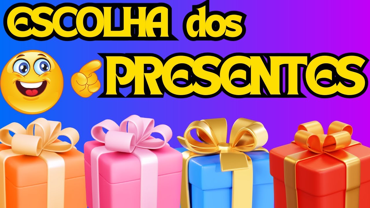 Jogo das escolhas# Brincando de escolher presentes# Quiz das Escolhas# Brincadeira dos presentes.