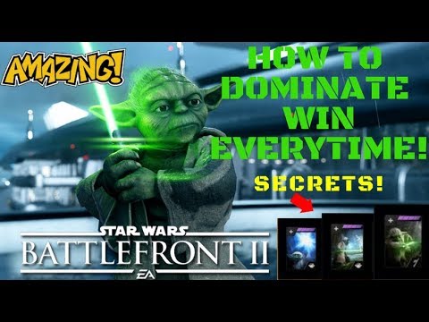 HOW TO DOMINATE WITH YODA WIN EVERYTIME! + SECRETS ( SWBF2 TUTORIAL )