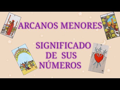 Arcanos menores significados de sus números🃏