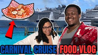 WHAT FOOD TO EXPECT ON A CARNIVAL CRUISE! | CARNIVAL DREAM DAY 2 VLOG |