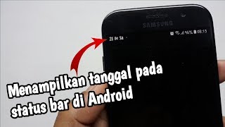 Cara Menampilkan tanggal pada status bar Android