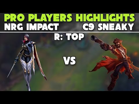 NRG Impact as Fiora vs Sneaky as Gangplank | R: Top | Highlights