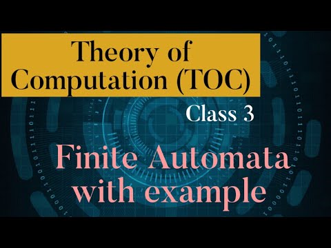 Theory of Computation introduction TOC class 1 in Telugu