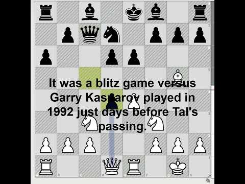 Mikhail Tal vs Garry Kasparov the last game 1992 (1-0) #MikhailTal#Kasparov