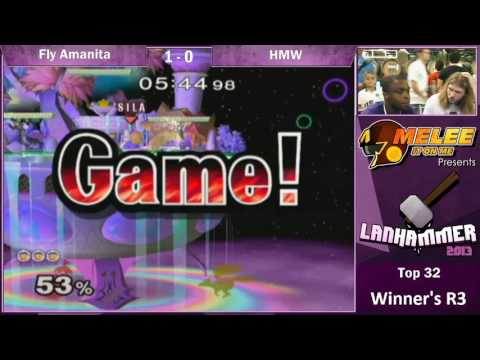Lanhammer 2013 SSBM - Winners Top 32 - HMW (Falco, Doctor Mario) vs. Fly Amanita (Ice Climbers)