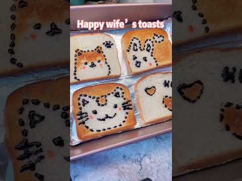 3 levels of toast: 😠😆🤗