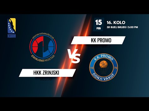 HKK Zrinjski vs KK Promo - 15. kolo - KSBIH - 2021/2022