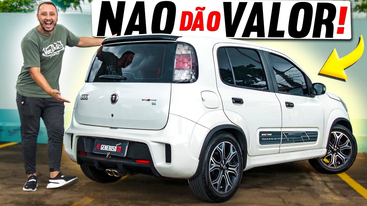 O CARRO BARATINHO e INCRIVEL que o BRASILEIRO NÃO COMPRA😱 Fiat Uno Sporting