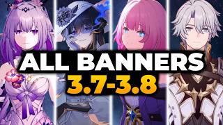 HSR ALL NEWEST BANNERS ROADMAP 3.7 - 3.8 + RERUNS | Honkai Star Rail, HSR, Star Rail, HSR Banner