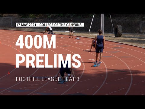 210517 Boys 400M Prelims Heat 3 - Foothill League Championships