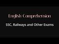 English Comprehension English Reading Practice English Listening Practice For Competitive Exams