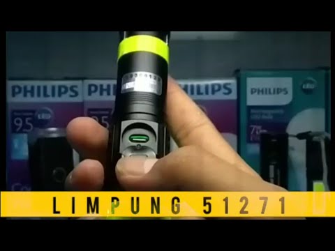 Senter LED USB Rechargeable XML-T6 6200 Lumens 10W - P15