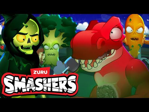 Spooky Grim Gardens + More | Smashers | Halloween Cartoons for Kids | Season 8 | 🦖 DINO CHALLENGE