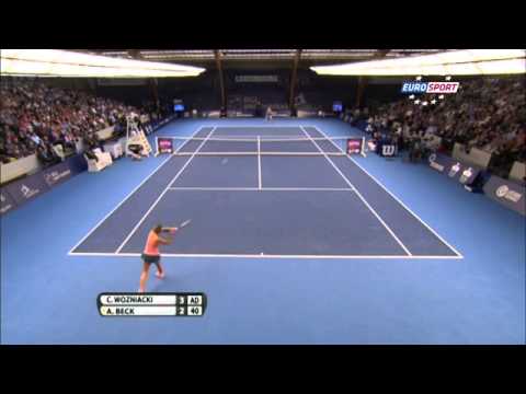 Caroline Wozniacki vs Annika Beck - WTA Luxembourg Final Highlight 20-10-2013