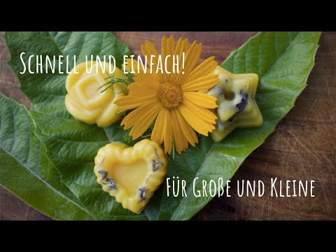 Feste Handcreme selber machen | Lotion Bars | wenige natürliche Zutaten!