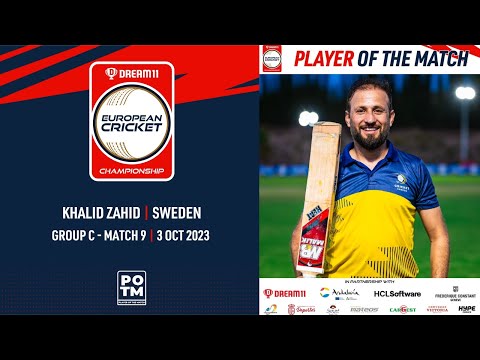 POTM: K.Zahid - SWE vs DEN | Highlights | Dream11 ECC23 | 3 Oct 2023 | ECC23.037