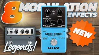 Video thumbnail for 8 CLASSIC MODELLED guitar Modulation effects! by Derek Paul Guitar