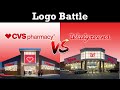 CVS Pharmacy VS Walgreens Logo Battle