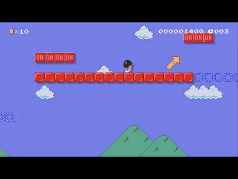 On&Off Switch World Speedrun 20s by DippyStick - Super Mario Maker 2 - No Commentary 1bw