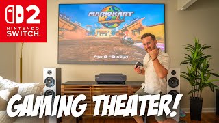 My Nintendo Switch 2 Gaming Setup – Living Room Home Theater Tour! (2025)