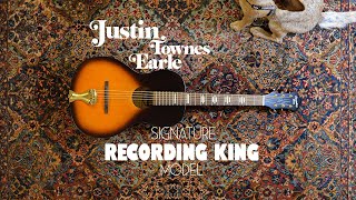 Video thumbnail for Playing Justin Townes Earle on Justin Townes Earles' Recording King Signature Model by Morning News Music
