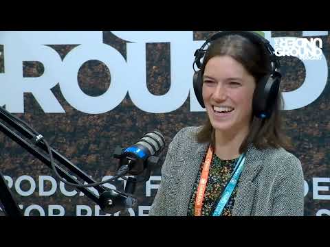 Rachel Eunson, founder of Feverfew Garden Co, at Glee 2024.