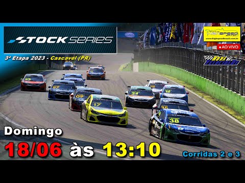STOCK SERIES | Corridas 2 e 3 | 3ª Etapa 2023 | Cascavel (PR) | Ao Vivo