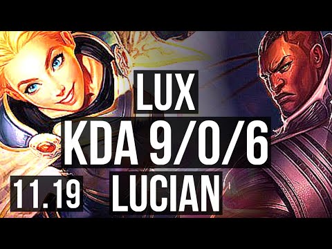 LUX & Bard vs LUCIAN & Nautilus (ADC) | 9/0/6, 700+ games, 1.4M mastery | EUW Grandmaster | v11.19