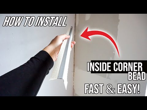 How To Install Inside Corner Bead (Paper Faced Metal Bead) On Drywall | EASY DIY For Beginners!