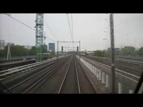 [cabinerit] A train driver's view: Almere Centrum - Hoofddorp, 27-Apr-2014.