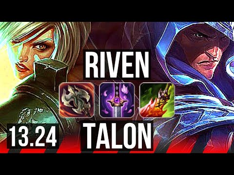 RIVEN vs TALON (TOP) | 7 solo kills, 15/3/10, 400+ games | NA Challenger | 13.24