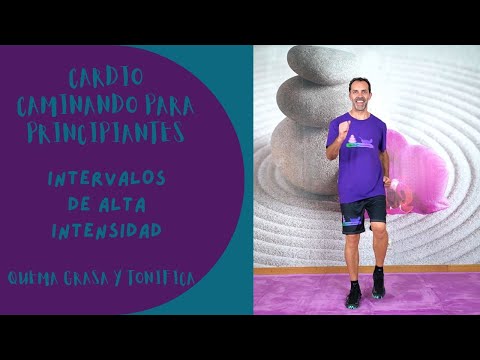 Cardio caminando en intervalos de alta intensidad para principiantes para quemar grasa y tonificar.