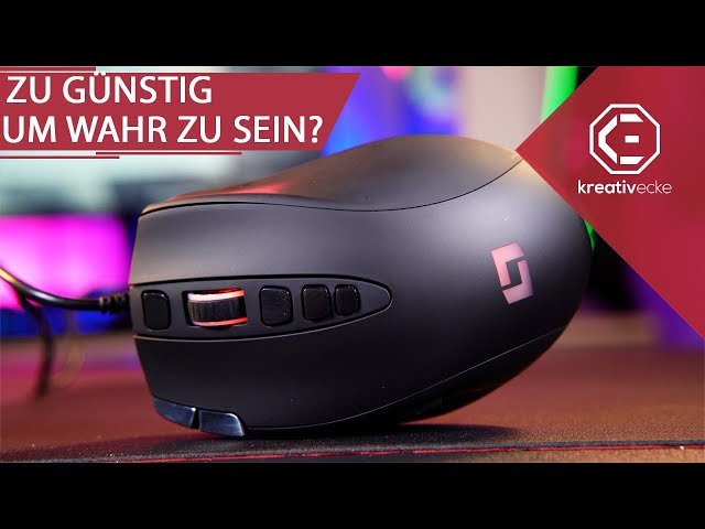Vídeo relacionado con Lioncast LM15 ratón para Gaming con 13 Botones programables (iluminación LED RGB, Sensor óptico PAW3327, 6.200 dpi) Diseño ergonómico y Palm Grip con Sistema de Peso para FPS, RTS y MOBA