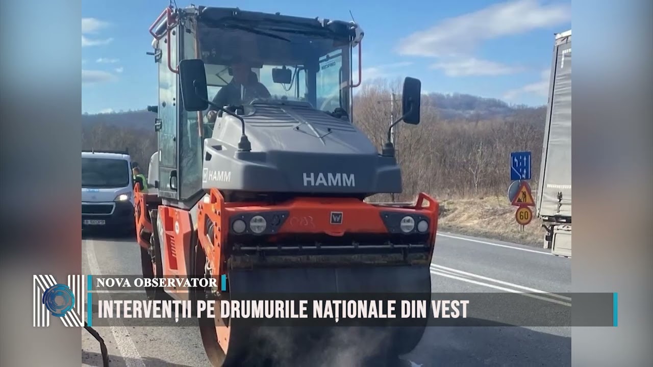 Intervenții pe drumurile naționale din vest