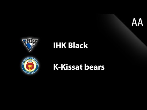 U13 AA IHK Black - K-Kissat bears