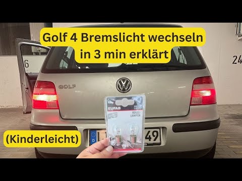 Golf 4 Bremslicht wechseln Anleitung - leicht erklärt #cars #diy