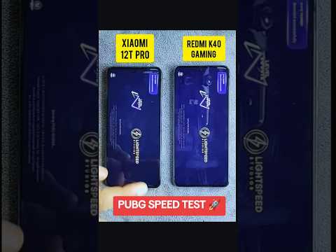 Xiaomi 12t pro vs Redmi K40 gaming PUBG SPEED TEST 🚀#k40gaming #xiaomi12pro #pubg #pubglover #pubgm
