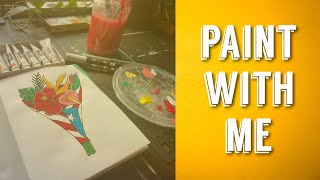 Paint With Me | Tropical Bouquet | #puertorico