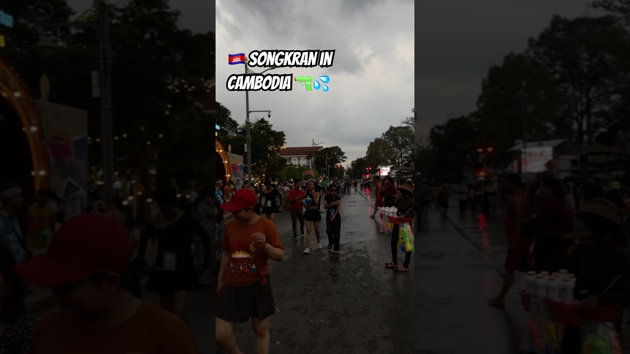 🇰🇭 Songkran in Cambodia #siemreap #cambodia #visitcambodia #khmernewyear #sangkran  #songkran2025