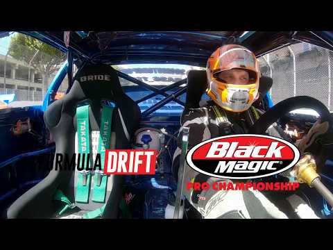 Sebastien Gauthier (SSG Motorsport) leading Dai Yoshihara: #FormulaDrift - Round 1: Long Beach #FDLB